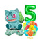 12pcs Pokemon Pikachu Balloon Set Children's Party Decoration Charmander Squirtle Bulbasaur Birthday Foil Balloon Gift Doll Toy - Slobuy