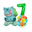 12pcs Pokemon Pikachu Balloon Set Children's Party Decoration Charmander Squirtle Bulbasaur Birthday Foil Balloon Gift Doll Toy - Slobuy