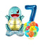 12pcs Pokemon Pikachu Balloon Set Children's Party Decoration Charmander Squirtle Bulbasaur Birthday Foil Balloon Gift Doll Toy - Slobuy
