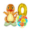 12pcs Pokemon Pikachu Balloon Set Children's Party Decoration Charmander Squirtle Bulbasaur Birthday Foil Balloon Gift Doll Toy - Slobuy