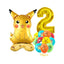 12pcs Pokemon Pikachu Balloon Set Children's Party Decoration Charmander Squirtle Bulbasaur Birthday Foil Balloon Gift Doll Toy - Slobuy