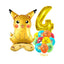 12pcs Pokemon Pikachu Balloon Set Children's Party Decoration Charmander Squirtle Bulbasaur Birthday Foil Balloon Gift Doll Toy - Slobuy