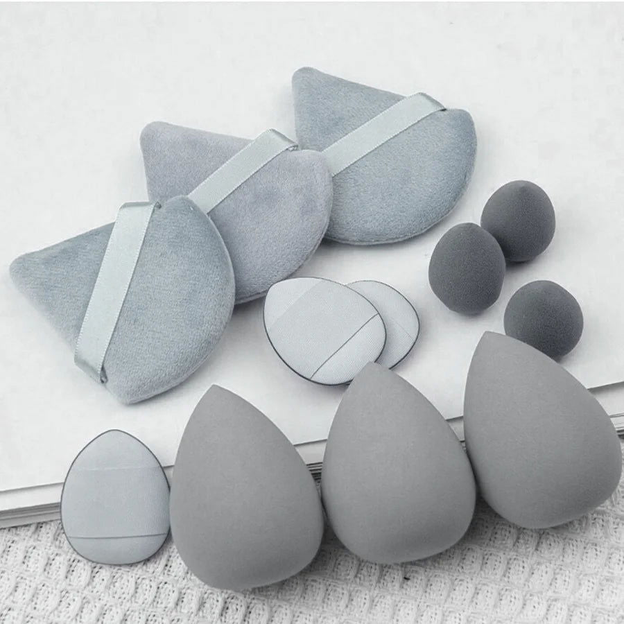 12pcs Small, medium and large combination set Makeup Puff Essential for beginners - Slobuy