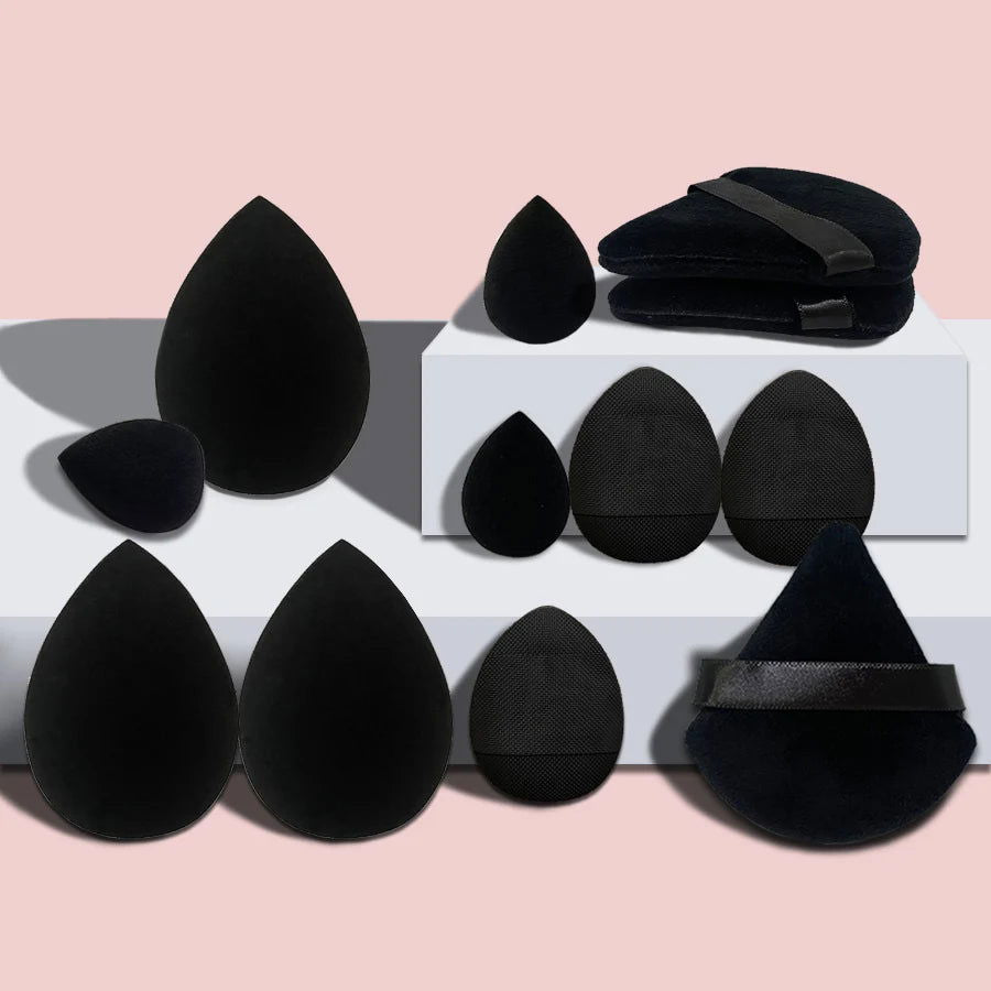 12pcs Small, medium and large combination set Makeup Puff Essential for beginners - Slobuy