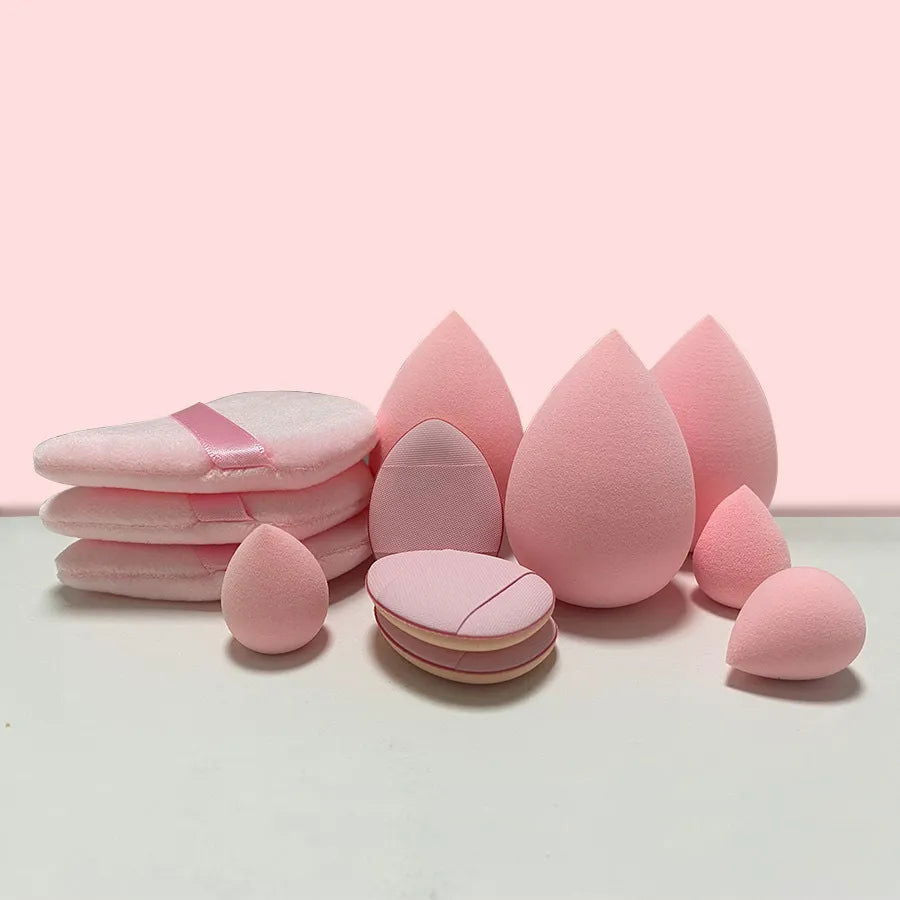 12pcs Small, medium and large combination set Makeup Puff Essential for beginners - Slobuy