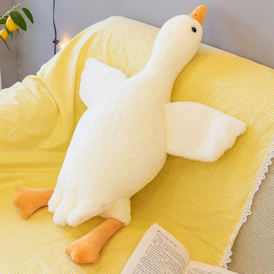 50/130CM Hot Goose Plush Stuffed Soft Duck Sleeping Pillow Sofa Cushion Kids Girlfriend Birthday Gift - Slobuy