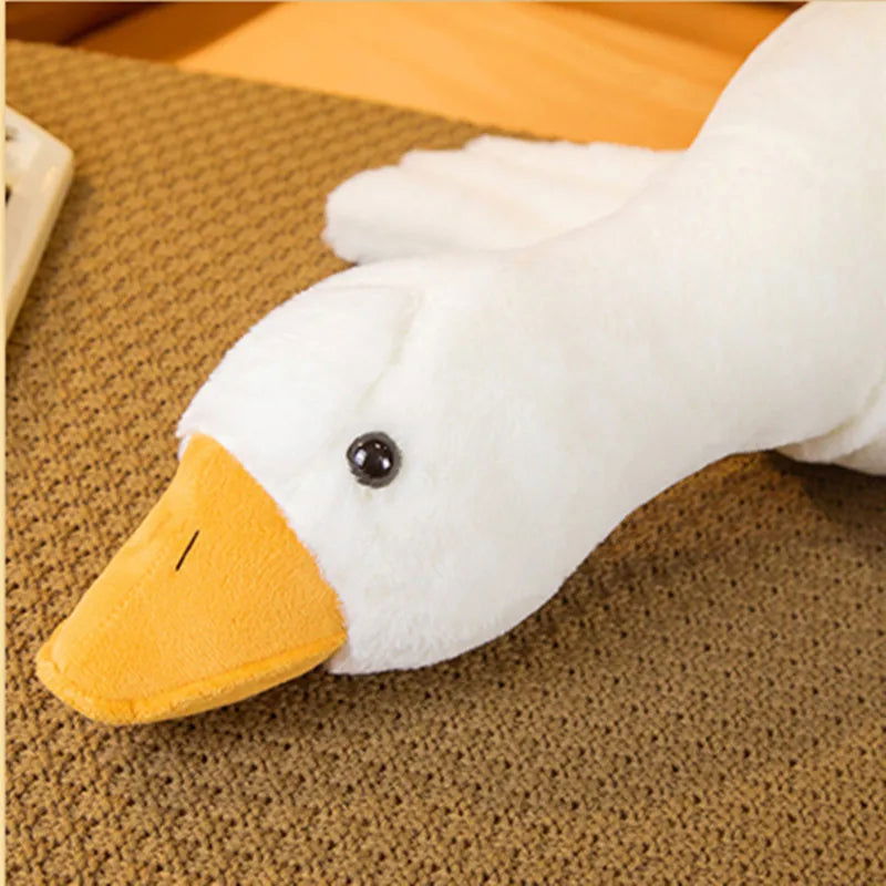 50/130CM Hot Goose Plush Stuffed Soft Duck Sleeping Pillow Sofa Cushion Kids Girlfriend Birthday Gift - Slobuy