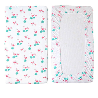 130cm*70cm Cotton Crib Fitted Sheets Soft Baby Bed Mattress Covers Printed Newborn Infant Bedding Set Kids Mini Cot Sheet - Slobuy