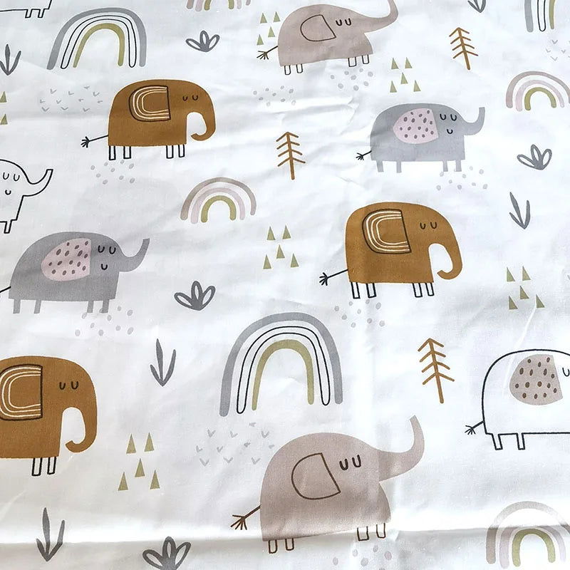 130cm*70cm Cotton Crib Fitted Sheets Soft Baby Bed Mattress Covers Printed Newborn Infant Bedding Set Kids Mini Cot Sheet - Slobuy