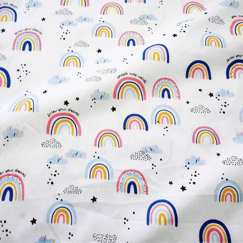 130cm*70cm Cotton Crib Fitted Sheets Soft Baby Bed Mattress Covers Printed Newborn Infant Bedding Set Kids Mini Cot Sheet - Slobuy