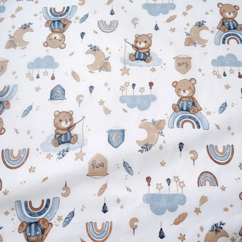 130cm*70cm Cotton Crib Fitted Sheets Soft Baby Bed Mattress Covers Printed Newborn Infant Bedding Set Kids Mini Cot Sheet - Slobuy