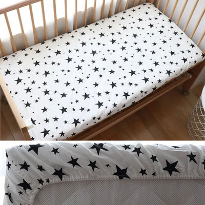 130x70cm 100% Cotton Baby Crib Fitted Sheet For Newborn Soft Bed Cot Mattress Cover Boy Girl Toddler Bedding Allow Custom Make - Slobuy
