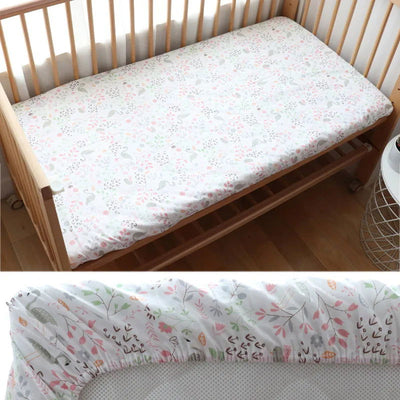 130x70cm 100% Cotton Baby Crib Fitted Sheet For Newborn Soft Bed Cot Mattress Cover Boy Girl Toddler Bedding Allow Custom Make - Slobuy