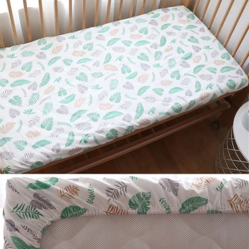 130x70cm 100% Cotton Baby Crib Fitted Sheet For Newborn Soft Bed Cot Mattress Cover Boy Girl Toddler Bedding Allow Custom Make - Slobuy