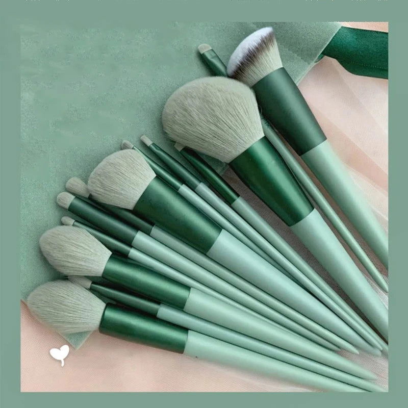 13Pcs Soft Fluffy Makeup Brushes Set for cosmetics Foundation Blush Powder Eyeshadow Kabuki Blending Makeup brush beauty tool - Slobuy