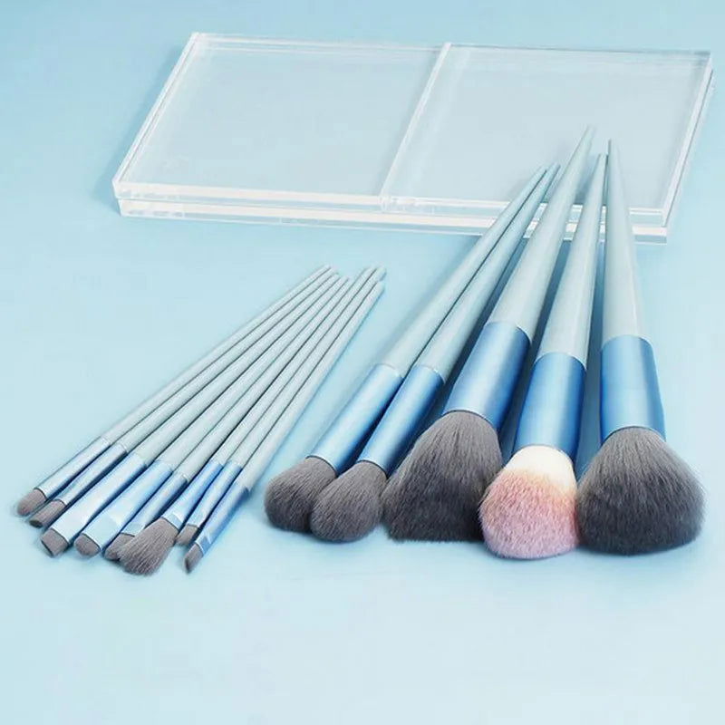 13Pcs Soft Fluffy Makeup Brushes Set for cosmetics Foundation Blush Powder Eyeshadow Kabuki Blending Makeup brush beauty tool - Slobuy