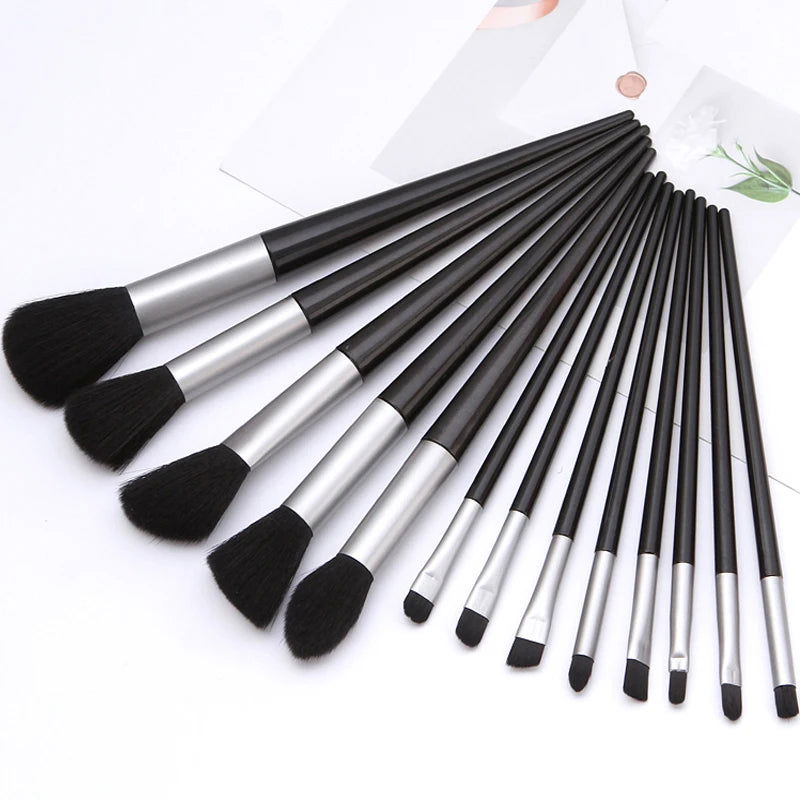 13Pcs Soft Fluffy Makeup Brushes Set for cosmetics Foundation Blush Powder Eyeshadow Kabuki Blending Makeup brush beauty tool - Slobuy