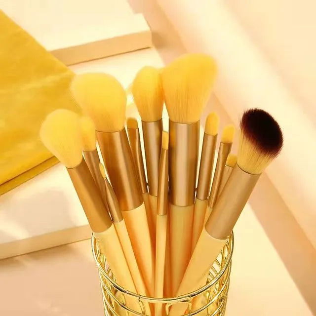 13Pcs Soft Fluffy Makeup Brushes Set for cosmetics Foundation Blush Powder Eyeshadow Kabuki Blending Makeup brush beauty tool - Slobuy