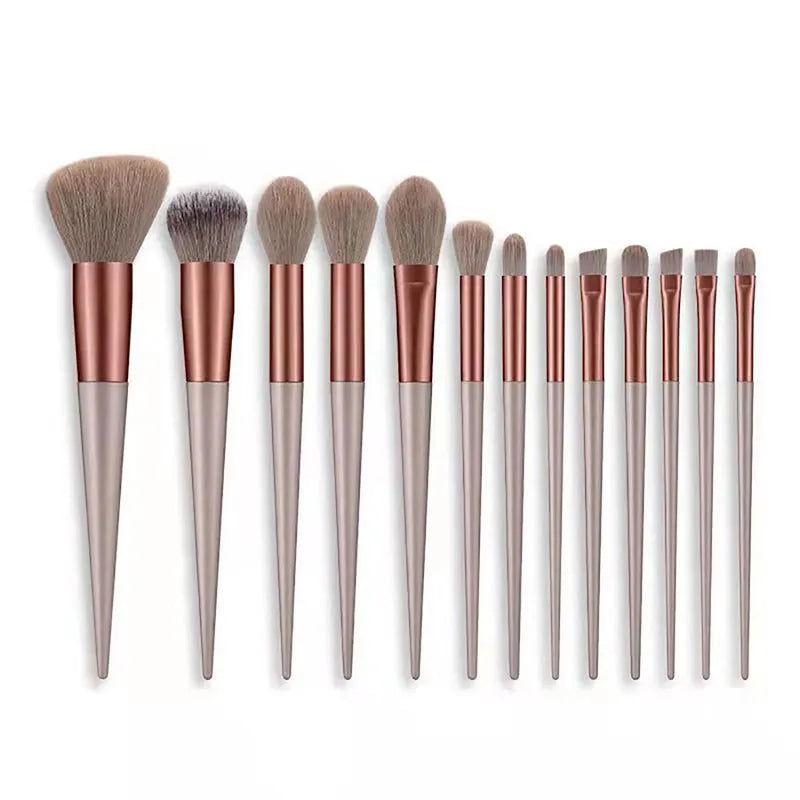 13Pcs Soft Fluffy Makeup Brushes Set for cosmetics Foundation Blush Powder Eyeshadow Kabuki Blending Makeup brush beauty tool - Slobuy