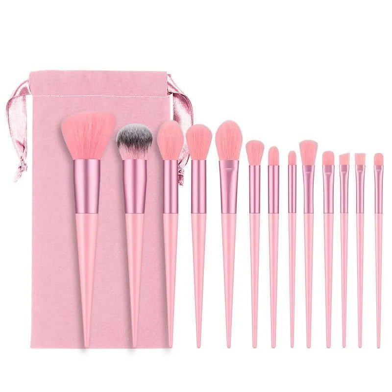 13Pcs Soft Fluffy Makeup Brushes Set for cosmetics Foundation Blush Powder Eyeshadow Kabuki Blending Makeup brush beauty tool - Slobuy