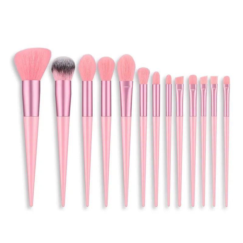 13Pcs Soft Fluffy Makeup Brushes Set for cosmetics Foundation Blush Powder Eyeshadow Kabuki Blending Makeup brush beauty tool - Slobuy