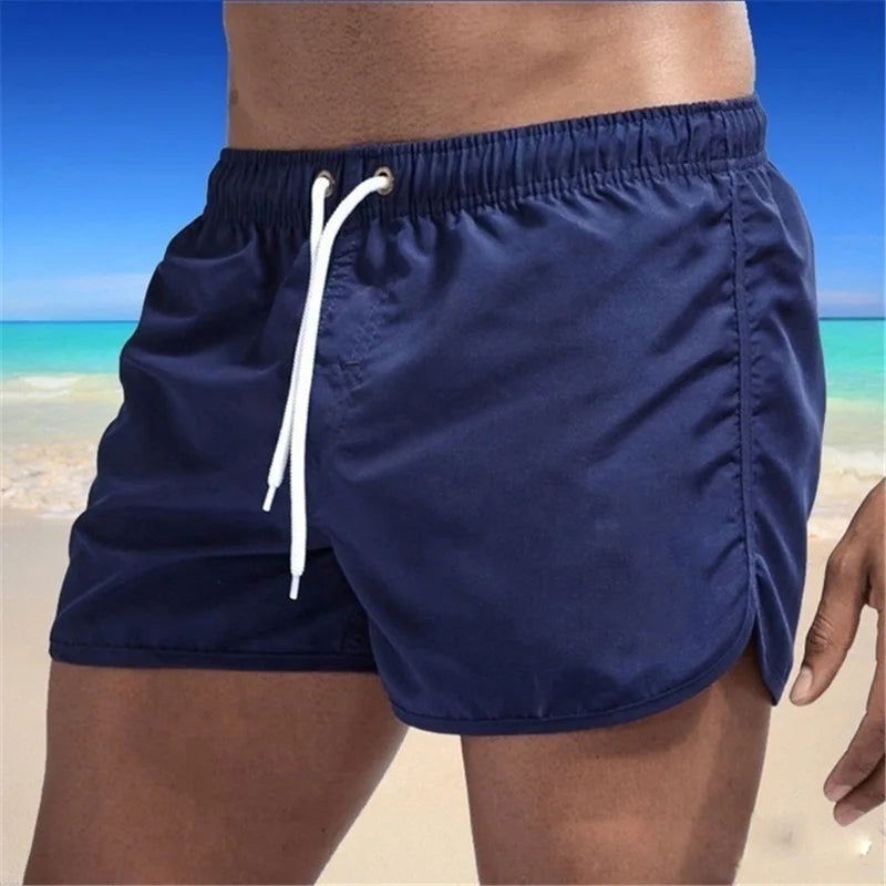 13 Colors Summer Swimwear Men Slim Fit Swimsuit Boy Swim Suits Boxer Shorts Swimming Trunks Swimming Beachwear - Slobuy