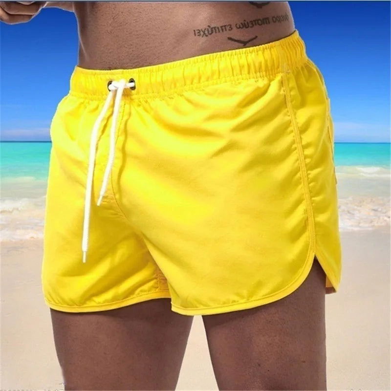 13 Colors Summer Swimwear Men Slim Fit Swimsuit Boy Swim Suits Boxer Shorts Swimming Trunks Swimming Beachwear - Slobuy