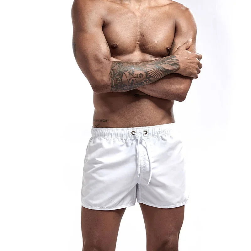 13 Colors Summer Swimwear Men Slim Fit Swimsuit Boy Swim Suits Boxer Shorts Swimming Trunks Swimming Beachwear - Slobuy