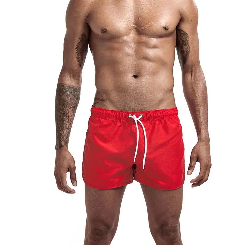 13 Colors Summer Swimwear Men Slim Fit Swimsuit Boy Swim Suits Boxer Shorts Swimming Trunks Swimming Beachwear - Slobuy