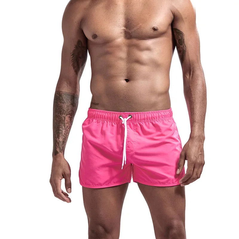 13 Colors Summer Swimwear Men Slim Fit Swimsuit Boy Swim Suits Boxer Shorts Swimming Trunks Swimming Beachwear - Slobuy