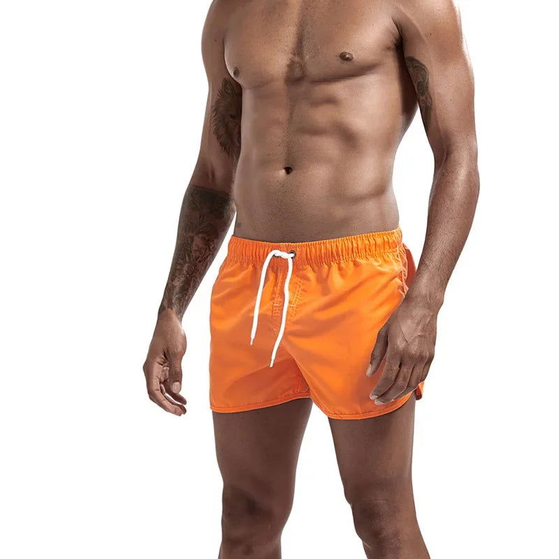 13 Colors Summer Swimwear Men Slim Fit Swimsuit Boy Swim Suits Boxer Shorts Swimming Trunks Swimming Beachwear - Slobuy