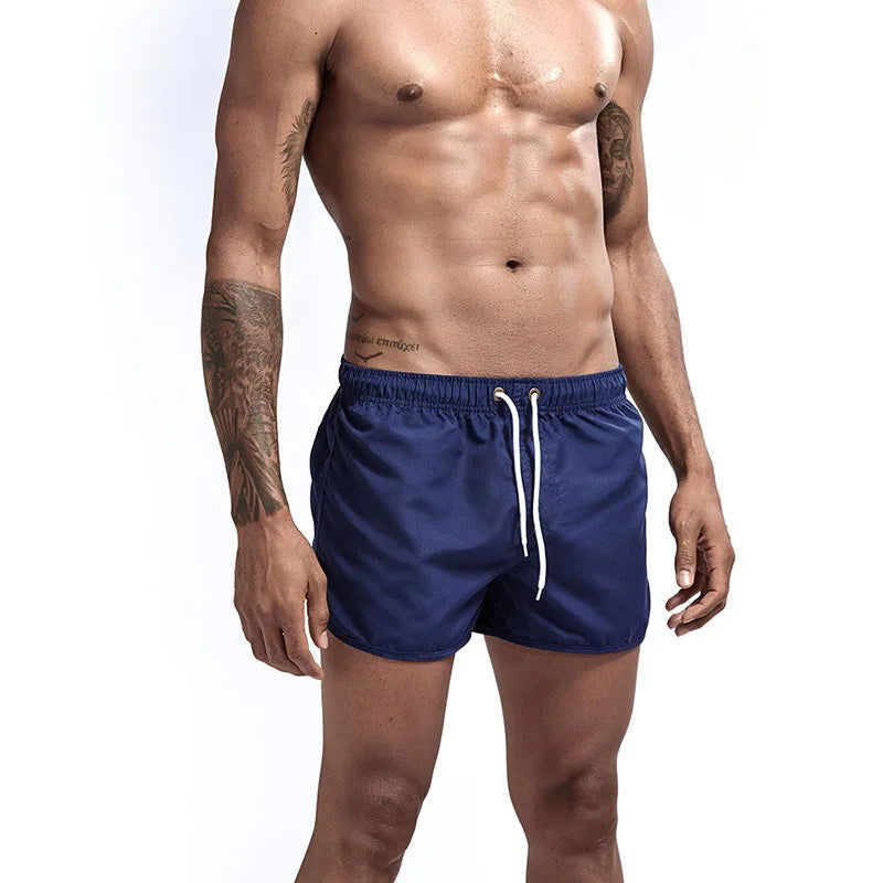 13 Colors Summer Swimwear Men Slim Fit Swimsuit Boy Swim Suits Boxer Shorts Swimming Trunks Swimming Beachwear - Slobuy