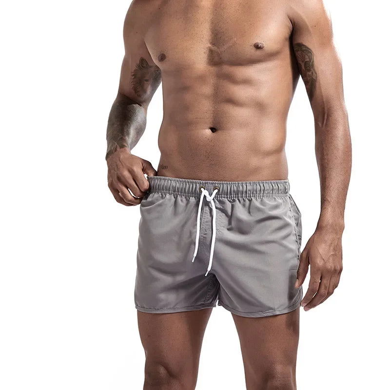 13 Colors Summer Swimwear Men Slim Fit Swimsuit Boy Swim Suits Boxer Shorts Swimming Trunks Swimming Beachwear - Slobuy