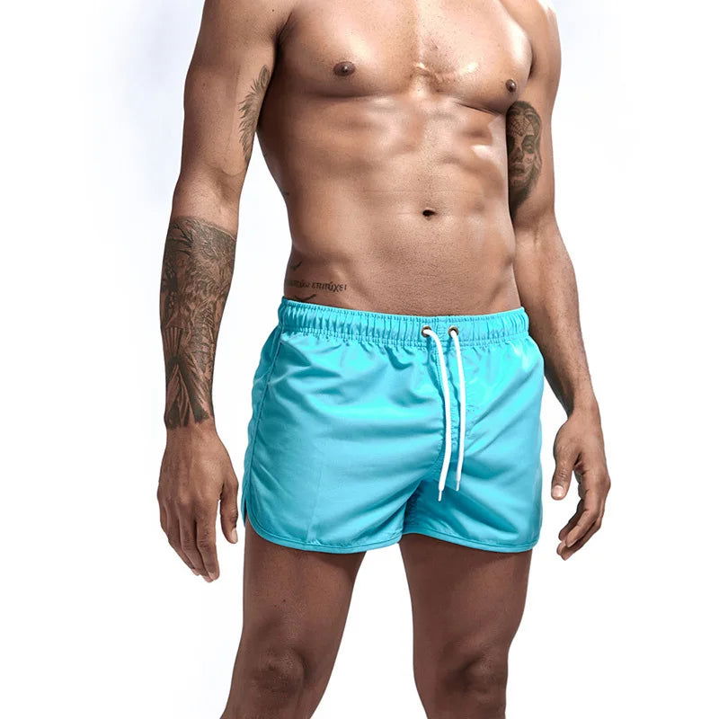 13 Colors Summer Swimwear Men Slim Fit Swimsuit Boy Swim Suits Boxer Shorts Swimming Trunks Swimming Beachwear - Slobuy