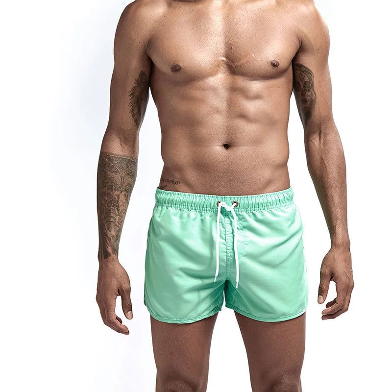 13 Colors Summer Swimwear Men Slim Fit Swimsuit Boy Swim Suits Boxer Shorts Swimming Trunks Swimming Beachwear - Slobuy