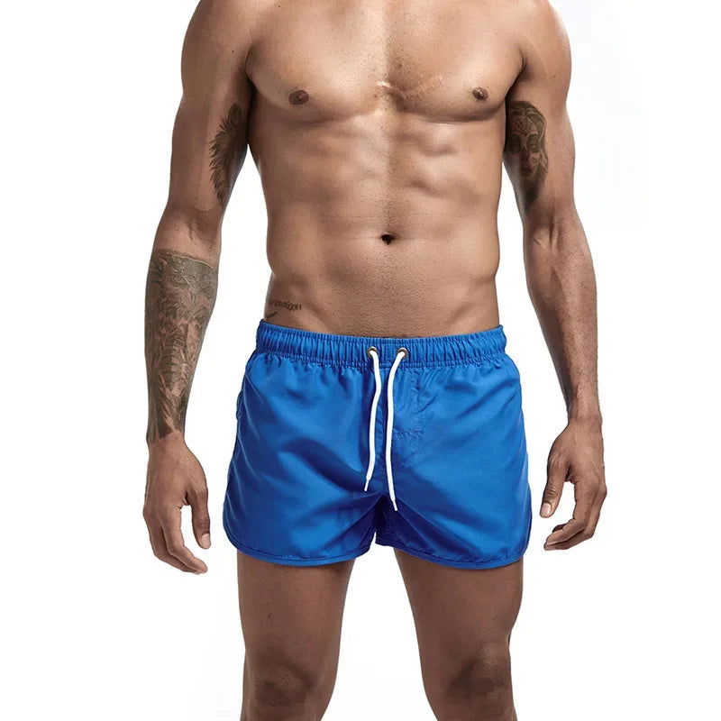 13 Colors Summer Swimwear Men Slim Fit Swimsuit Boy Swim Suits Boxer Shorts Swimming Trunks Swimming Beachwear - Slobuy