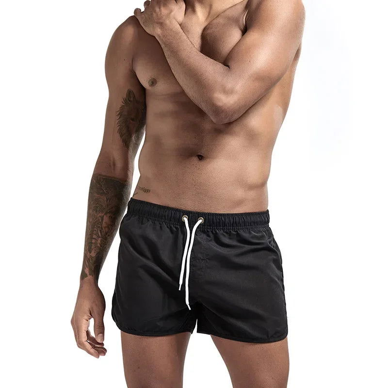 13 Colors Summer Swimwear Men Slim Fit Swimsuit Boy Swim Suits Boxer Shorts Swimming Trunks Swimming Beachwear - Slobuy