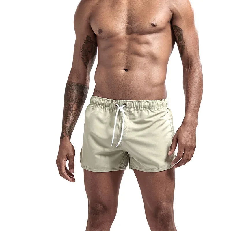 13 Colors Summer Swimwear Men Slim Fit Swimsuit Boy Swim Suits Boxer Shorts Swimming Trunks Swimming Beachwear - Slobuy