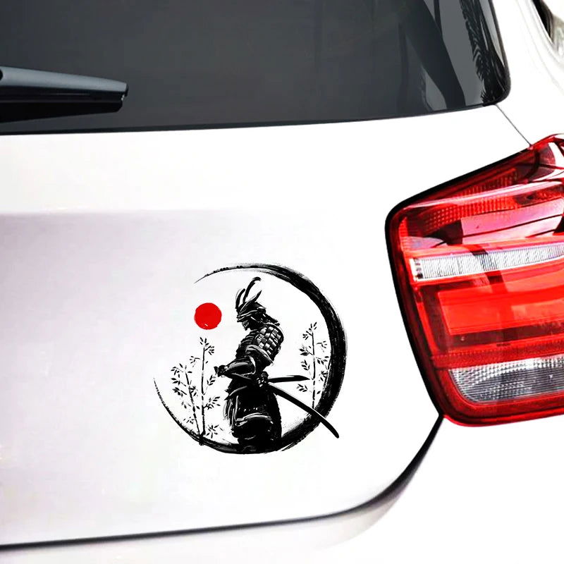 13cm For Samurai Warrior Car Accessories Sticker Scratch-Proof Sunscreen Decor Camper Windows Graffiti Decal - Slobuy