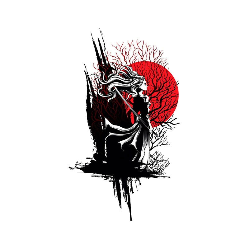 13cm For Samurai Warrior Car Accessories Sticker Scratch-Proof Sunscreen Decor Camper Windows Graffiti Decal - Slobuy