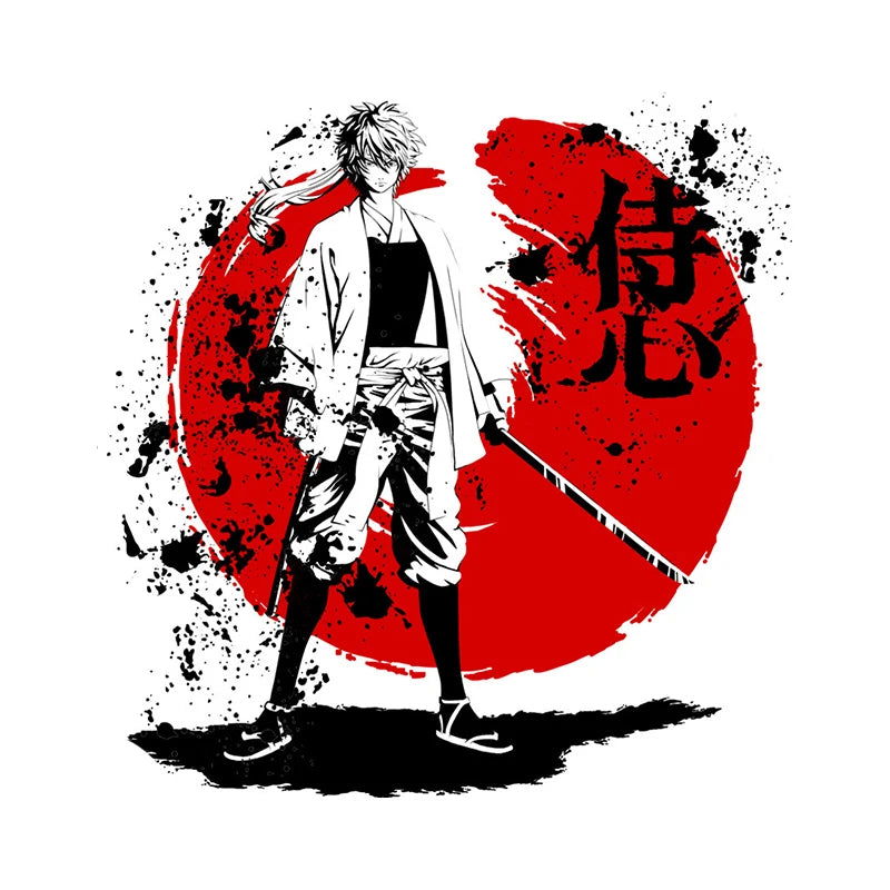 13cm For Samurai Warrior Car Accessories Sticker Scratch-Proof Sunscreen Decor Camper Windows Graffiti Decal - Slobuy