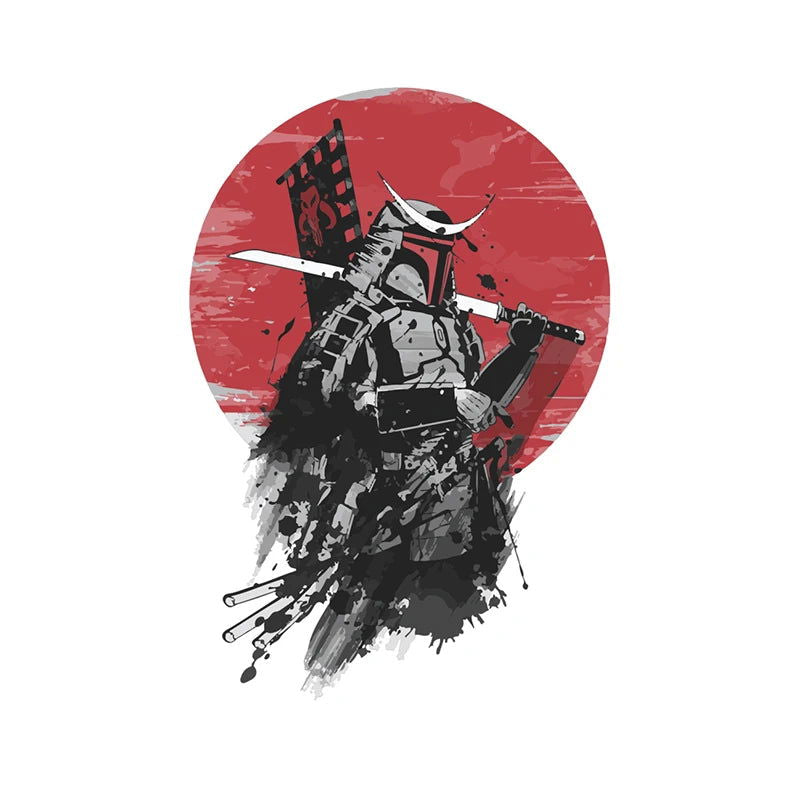 13cm For Samurai Warrior Car Accessories Sticker Scratch-Proof Sunscreen Decor Camper Windows Graffiti Decal - Slobuy