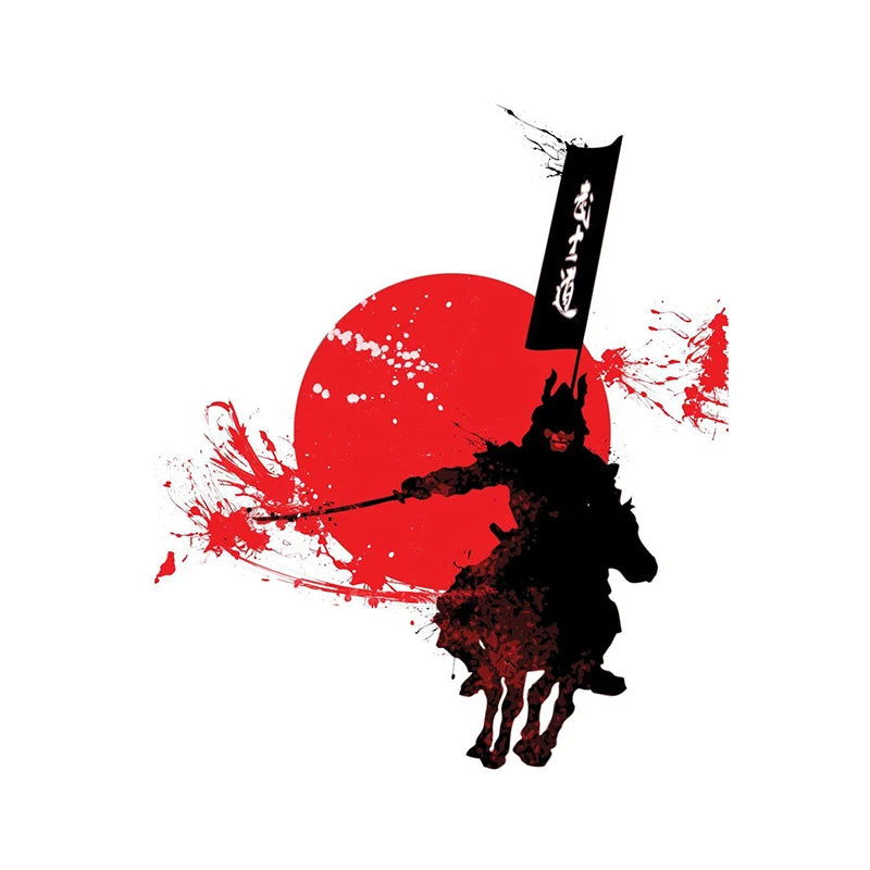 13cm For Samurai Warrior Car Accessories Sticker Scratch-Proof Sunscreen Decor Camper Windows Graffiti Decal - Slobuy