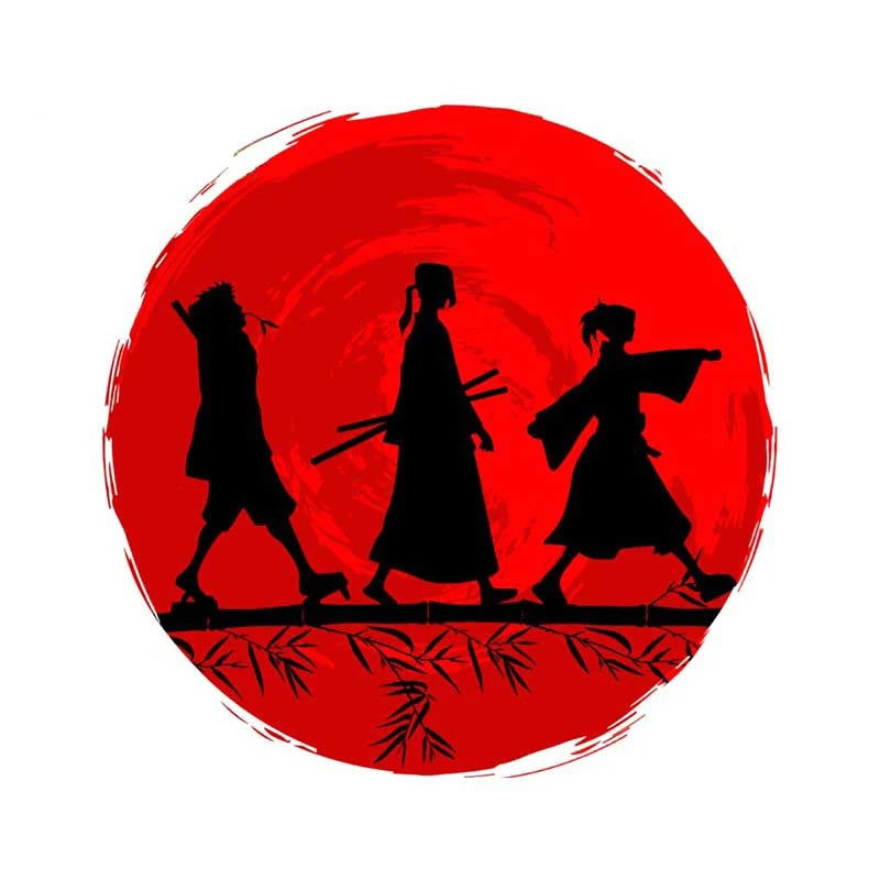 13cm For Samurai Warrior Car Accessories Sticker Scratch-Proof Sunscreen Decor Camper Windows Graffiti Decal - Slobuy