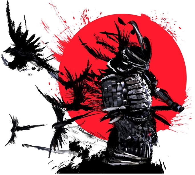 13cm For Samurai Warrior Car Accessories Sticker Scratch-Proof Sunscreen Decor Camper Windows Graffiti Decal - Slobuy