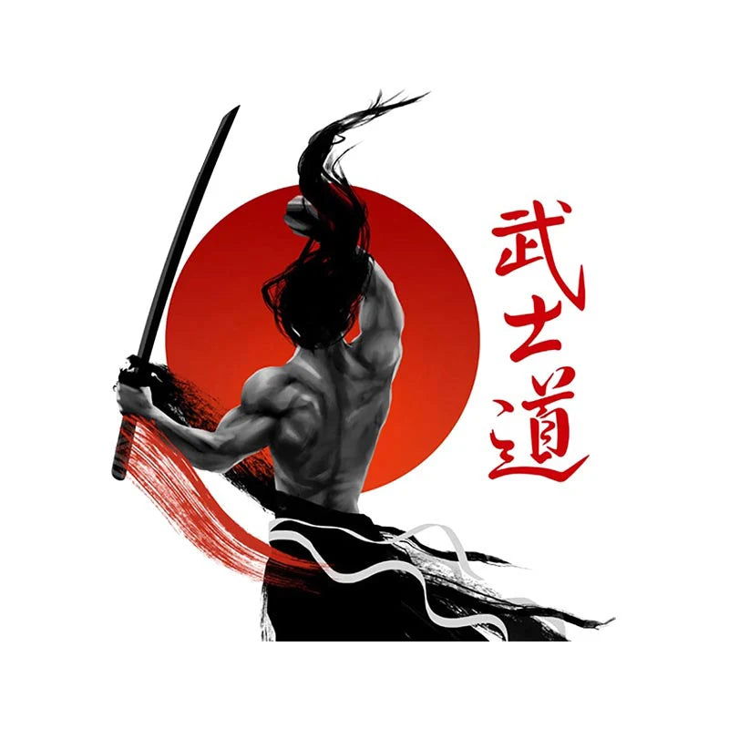 13cm For Samurai Warrior Car Accessories Sticker Scratch-Proof Sunscreen Decor Camper Windows Graffiti Decal - Slobuy