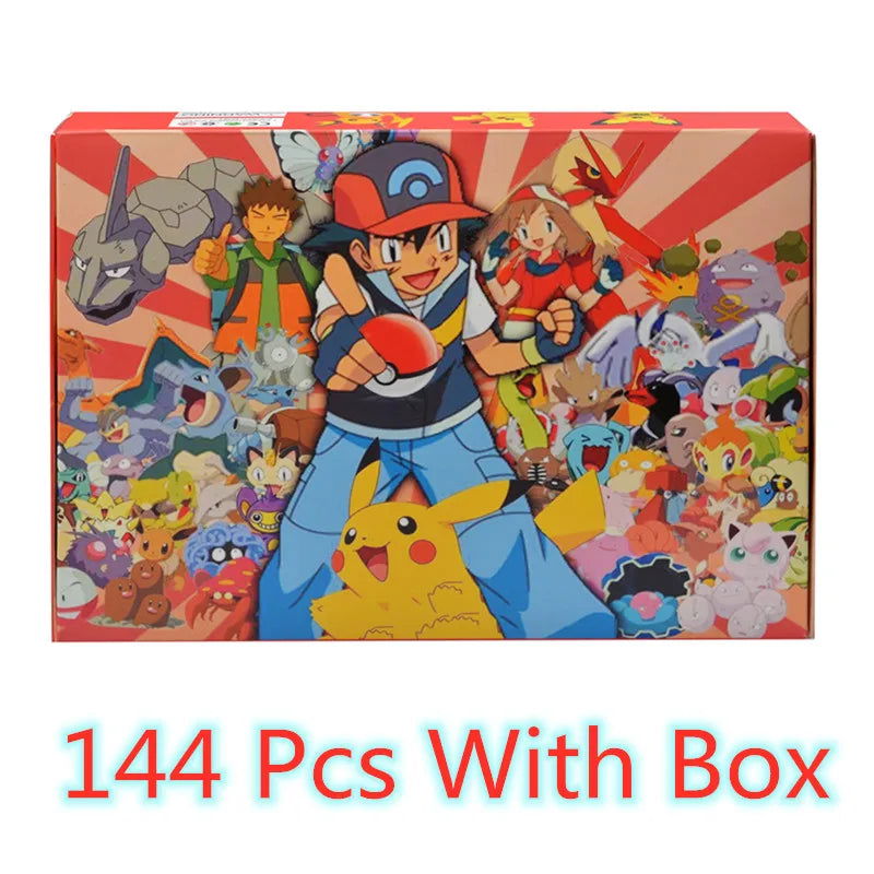 144 Style Pokemon Figure Toys Anime Pikachu Action Figure Model Ornamental Decoration Collect Toys For Children's Christmas Gift - Slobuy