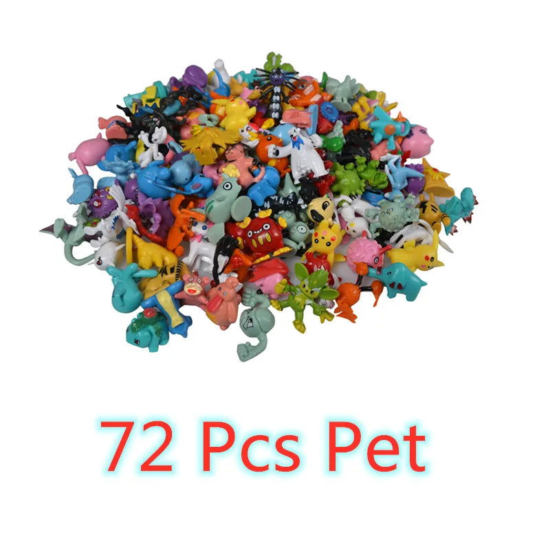144 Style Pokemon Figure Toys Anime Pikachu Action Figure Model Ornamental Decoration Collect Toys For Children's Christmas Gift - Slobuy