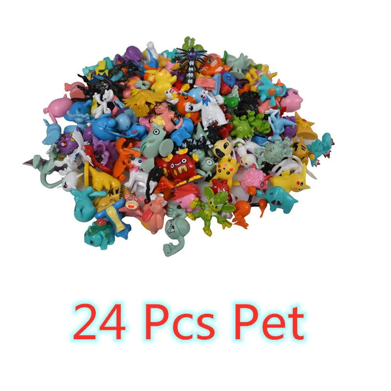144 Style Pokemon Figure Toys Anime Pikachu Action Figure Model Ornamental Decoration Collect Toys For Children's Christmas Gift - Slobuy
