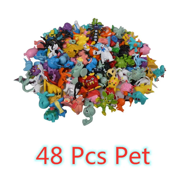 144 Style Pokemon Figure Toys Anime Pikachu Action Figure Model Ornamental Decoration Collect Toys For Children's Christmas Gift - Slobuy